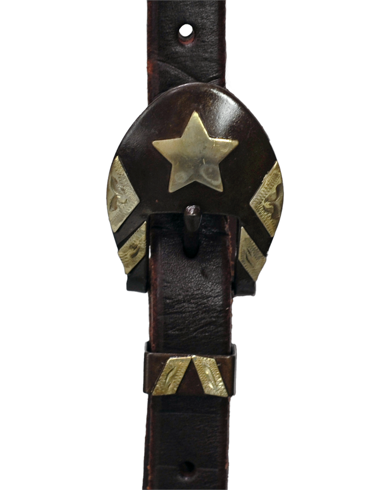 Slip Ear - Star Buckle, 3/4" Harness Leather