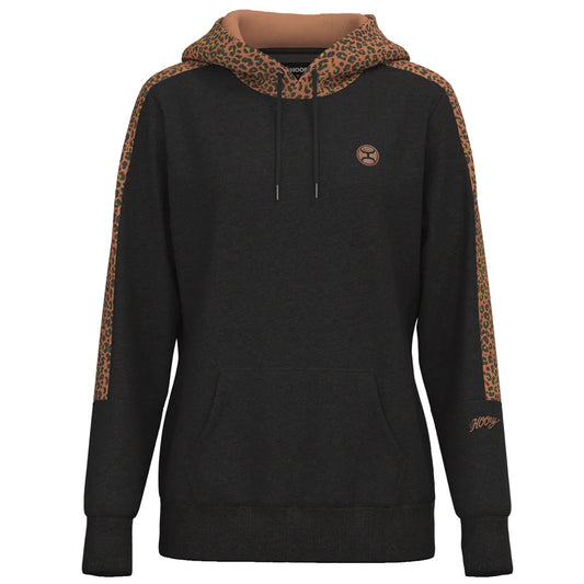 Womenś - Hooey "Canyon" Asphalt w/Cheetah Print Hoody