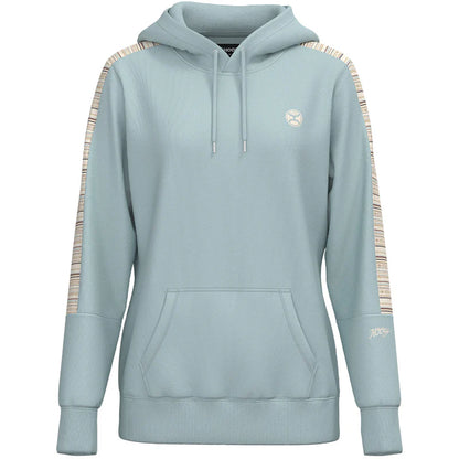 Girlś  Hooey YOUTH "Canyon" Light Cloud Blue w/Serape Pattern Hoody