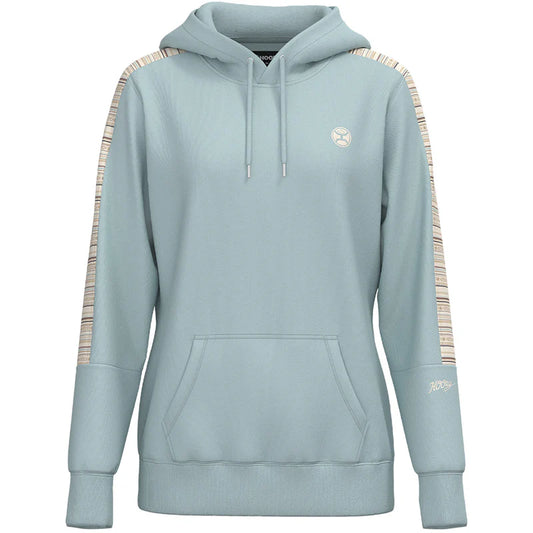 Girlś  Hooey YOUTH "Canyon" Light Cloud Blue w/Serape Pattern Hoody