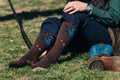 CLEARANCE - Lucky Chuck - Fringe Long Live/Brown Performance Boot Sock