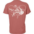 Hooey -  YOUTH "Buffalo Heart" T-shirt Coral w/Heart Logo