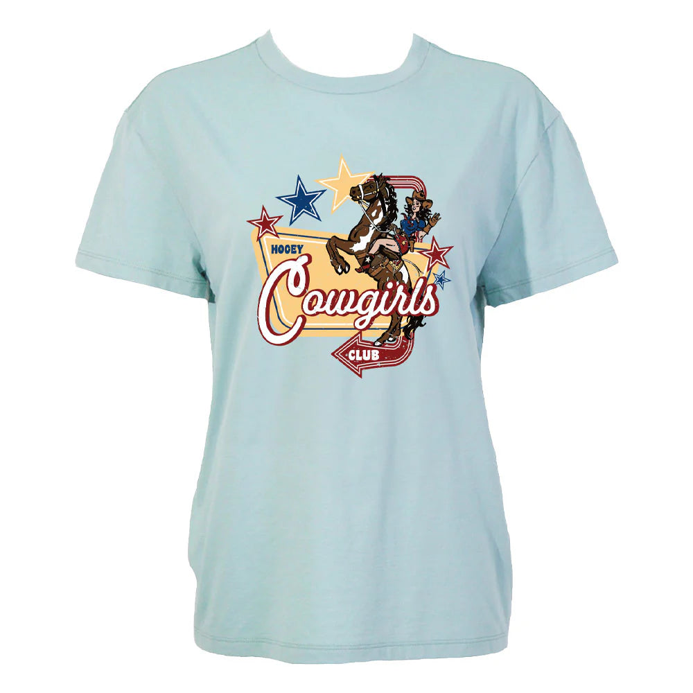 Hooey -  YOUTH "Cowgirl" T-shirt Light Blue w/ Multi-color Logo