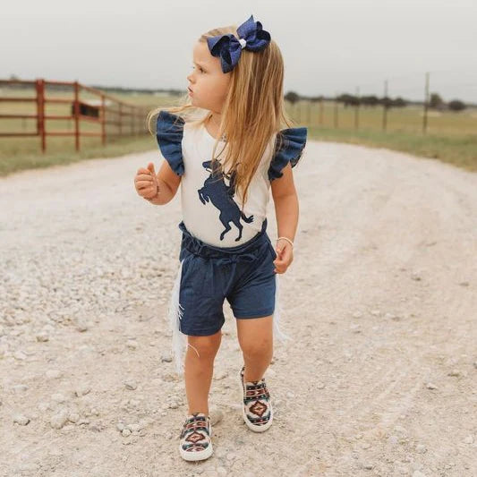 Shea Kids - Girls- Raring Horse T Shirt