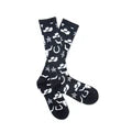 Lucky Chuck - Get Western Black & White Performance Boot Socks