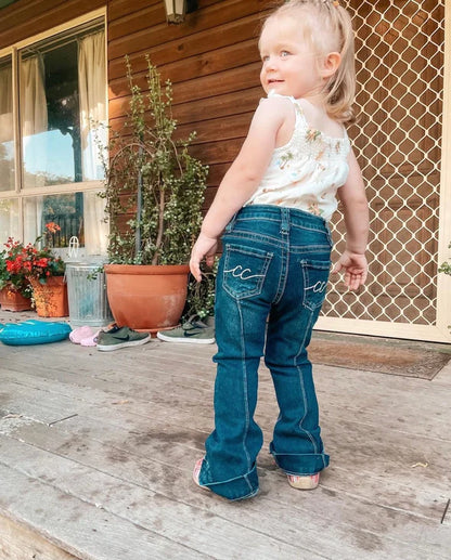 CC Toddler Girls Trouser Jean Dark Wash