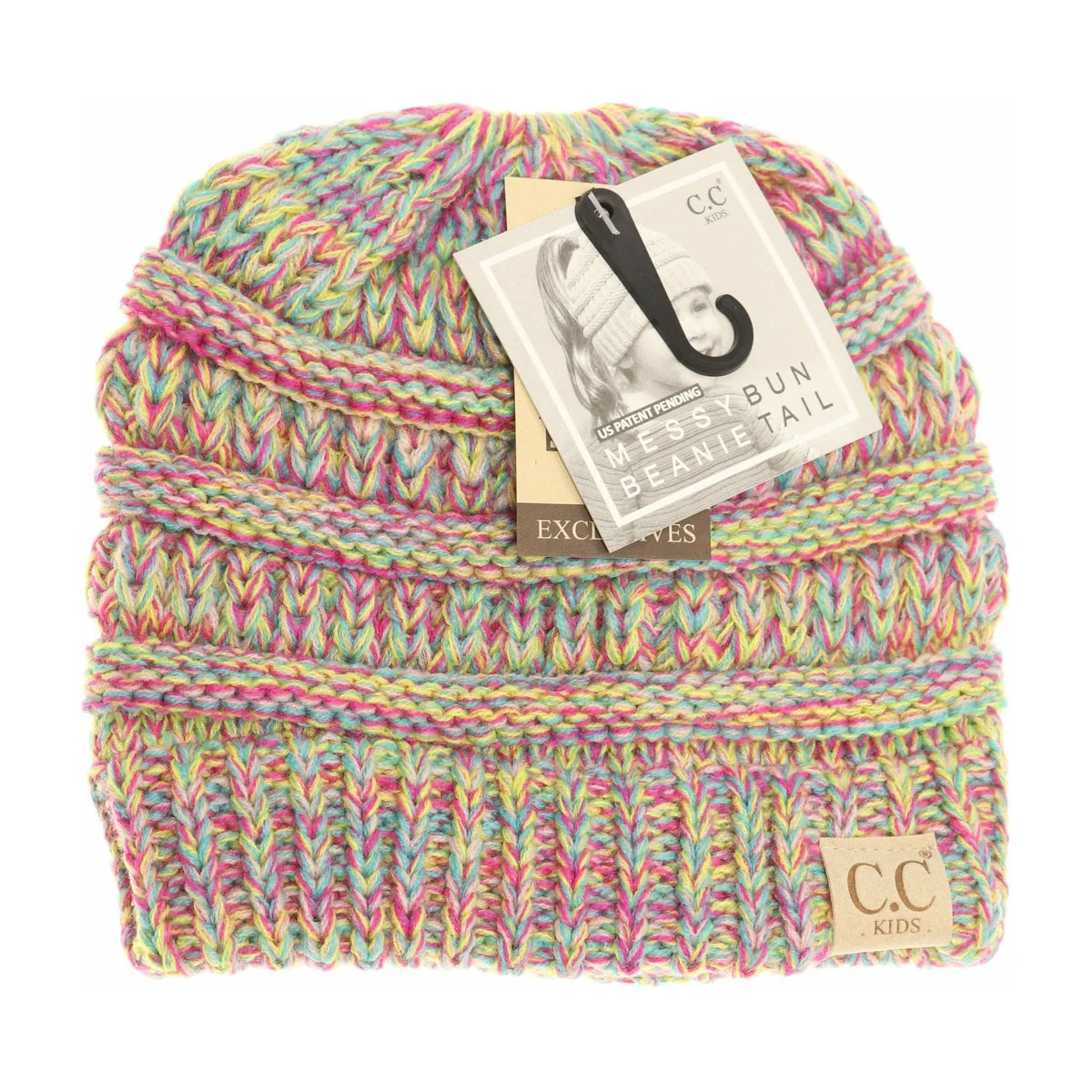 CLEARANCE - C.C KIDS Multi Tone CC Beanie Tail - Multi