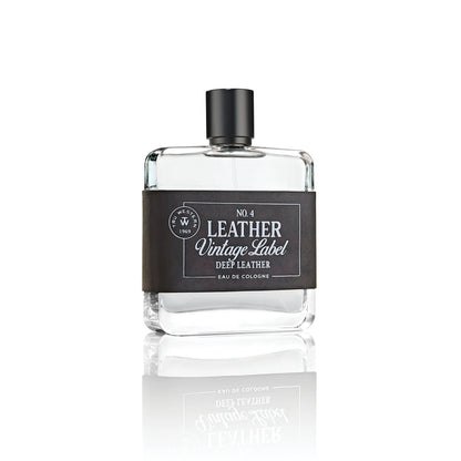 No. 4 Leather Vintage Label Deep Leather Cologne