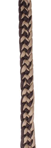 Professional Choice Braided Barrel Reins - Chocolate/Tan