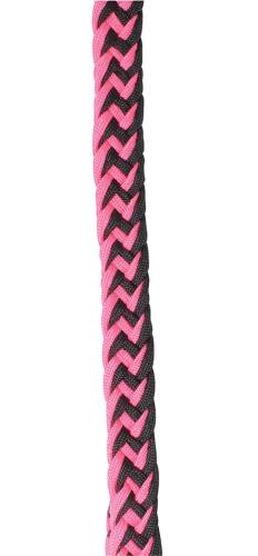 Professional Choice Braided Barrel Reins - Pink/Black