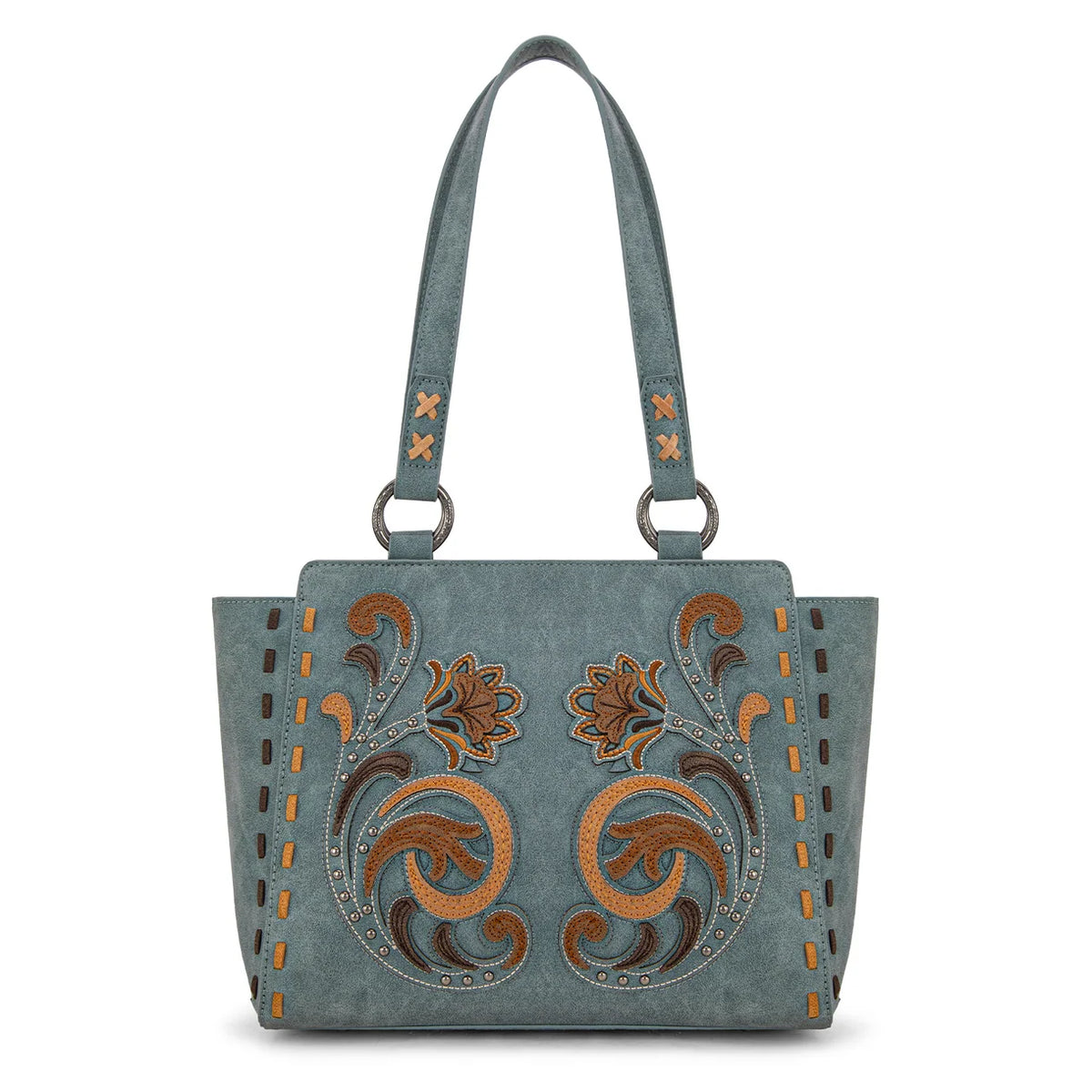 Montana West Embroidered Tote Bag - Jean