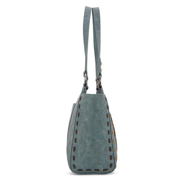 Montana West Embroidered Tote Bag - Jean