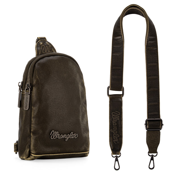 Wrangler Ladies Sling Bag/Crossbody/Chest Bag - Green
