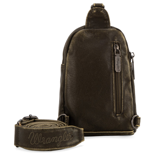 Wrangler Ladies Sling Bag/Crossbody/Chest Bag - Green