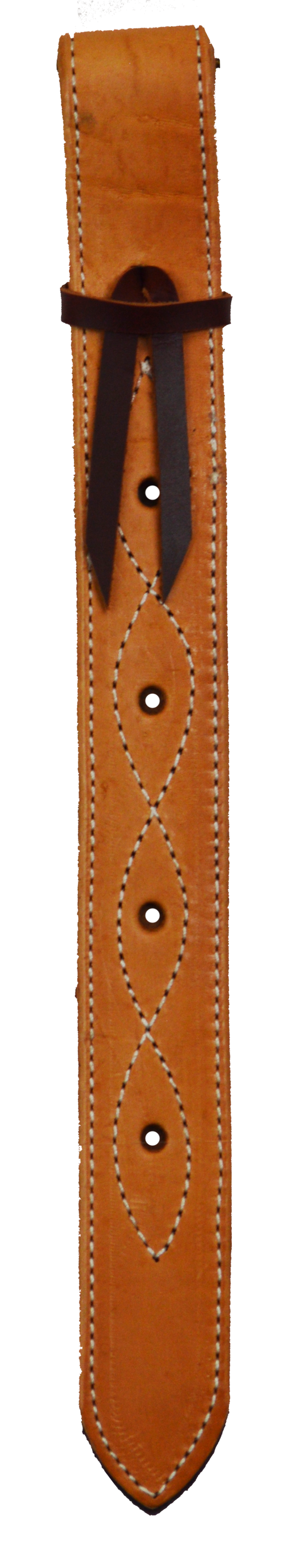 Lined + Stitched Leather Off Billet (Natural)