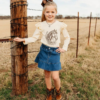 CLEARANCE - Shea Baby - Girls- Horseshoe LS