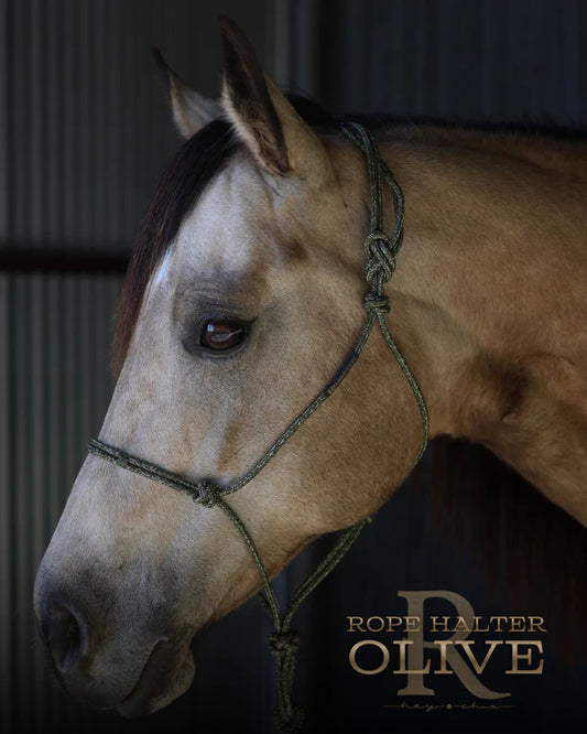 Redemption Rope Halters- Olive