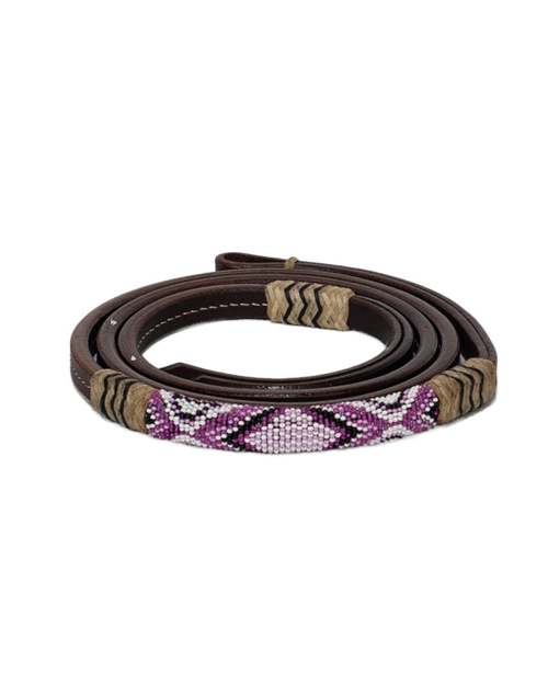 Leather Beaded Over Under - J