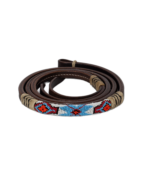 Leather Beaded Over Under - O