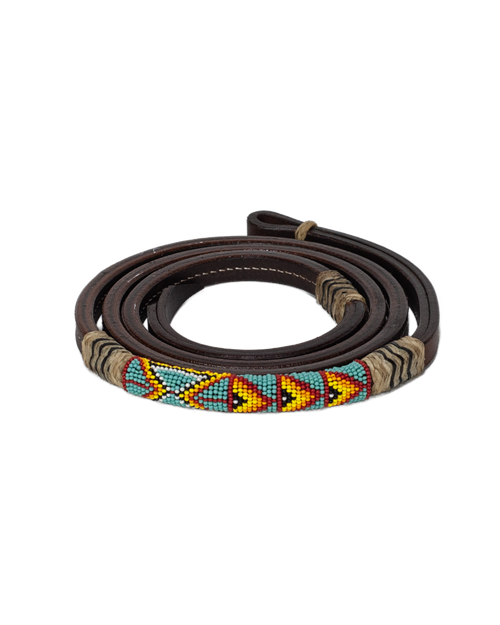 Leather Beaded Over Under - P