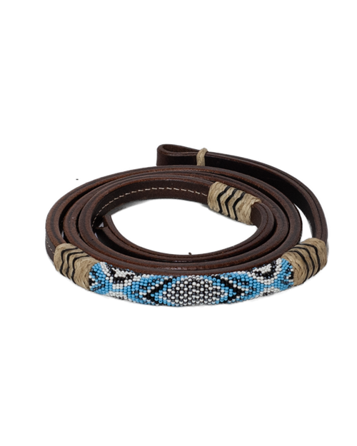 Leather Beaded Over Under - R