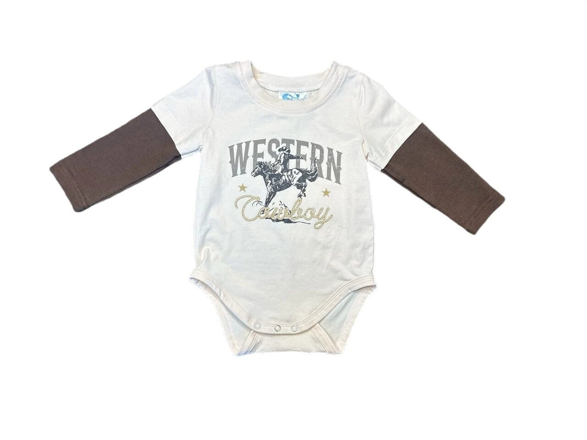 Baby Boys Shea Baby Western Cowboy Graphic Long Sleeve