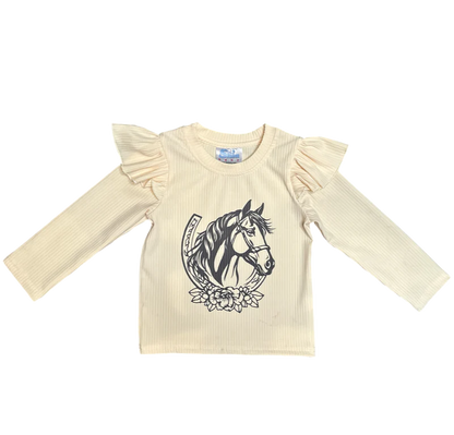 CLEARANCE - Shea Baby - Girls- Horseshoe LS