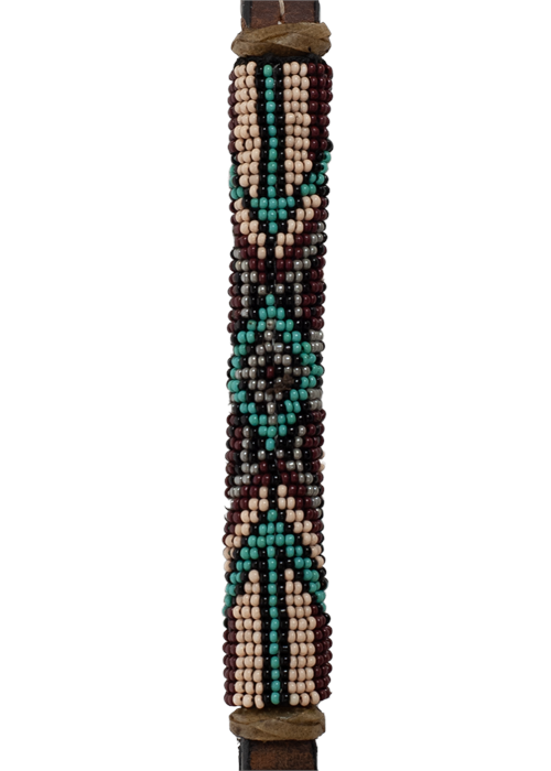 Leather Beaded Over Under - AA