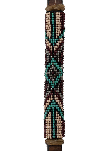 Leather Beaded Over Under - AA