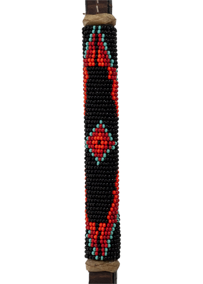 Leather Beaded Over Under - 1248-K
