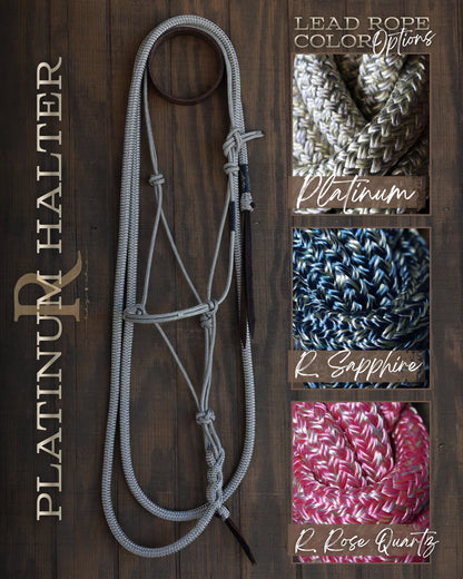 CLEARANCE - Redemption Gold Timeless Halter & Redemption Sapphire Lead Rope Set