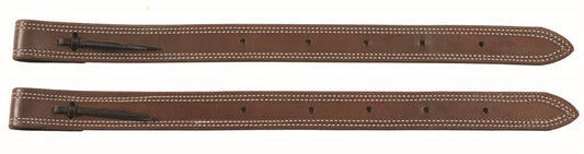 Leather Rear Billet Set- Doubled,  Stitched