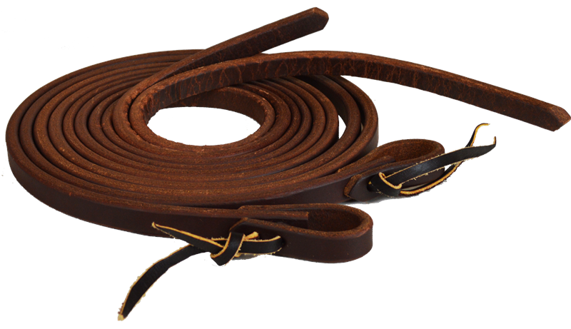 Harness Leather Split Reins- 3/4"