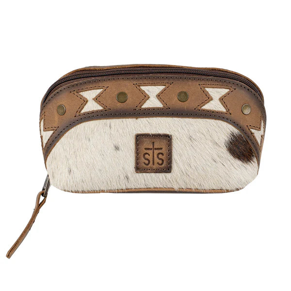 STS Roswell Cowhide Belle Makeup Pouch