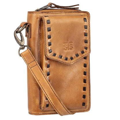 STS Bandera Tan Quickdraw Crossbody Wallet