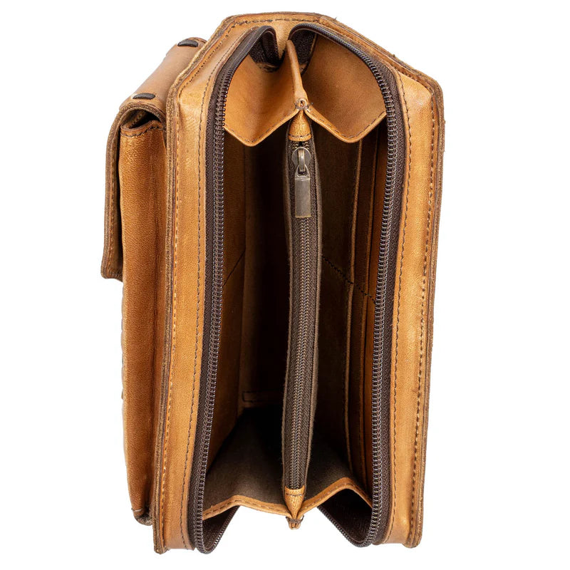 STS Bandera Tan Quickdraw Crossbody Wallet