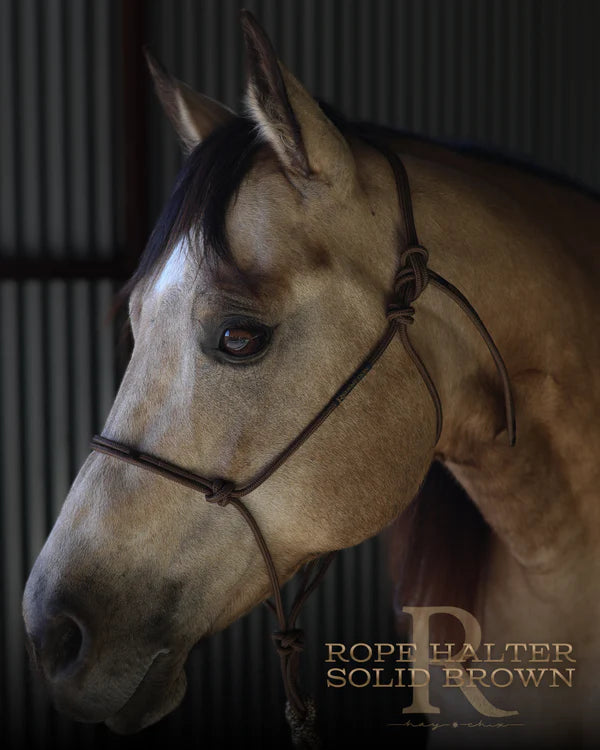 Redemption Rope Halters- Solid Brown