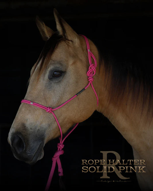 Redemption Rope Halters-  Solid Pink