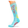 Lucky Chuck - Take the Risk Turquoise Performance Boot Socks