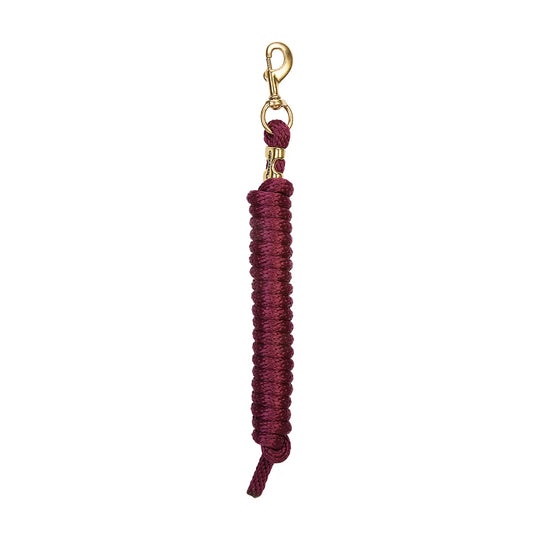 Weaver Equine Poly Lead Rope - 10 ft - Burgandy