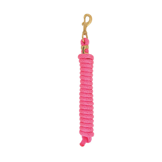 Weaver Equine Poly Lead Rope - 10 ft - Diva Pink