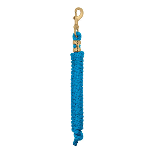 Weaver Equine Poly Lead Rope - 10 ft - Hurricane Blue