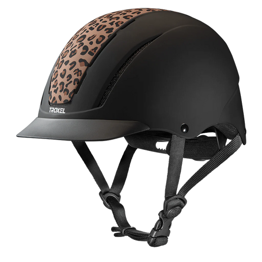 Troxel - Spirit Riding Helmet with DialFit - GRAPHIC PRINTS - Sahara Leopard