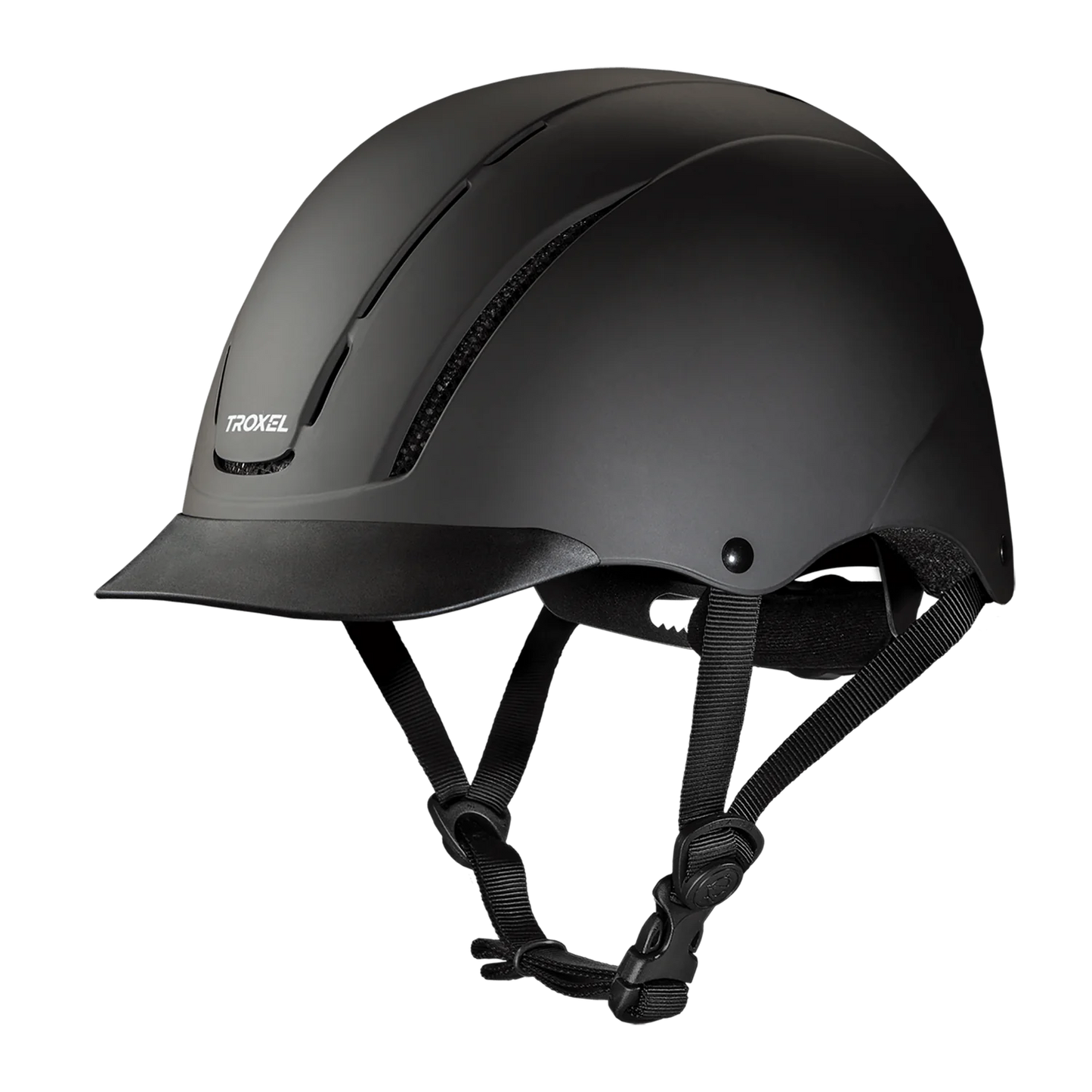 Troxel - Spirit Riding Helmet with DialFit - SOLID COLORS - Black Duratec