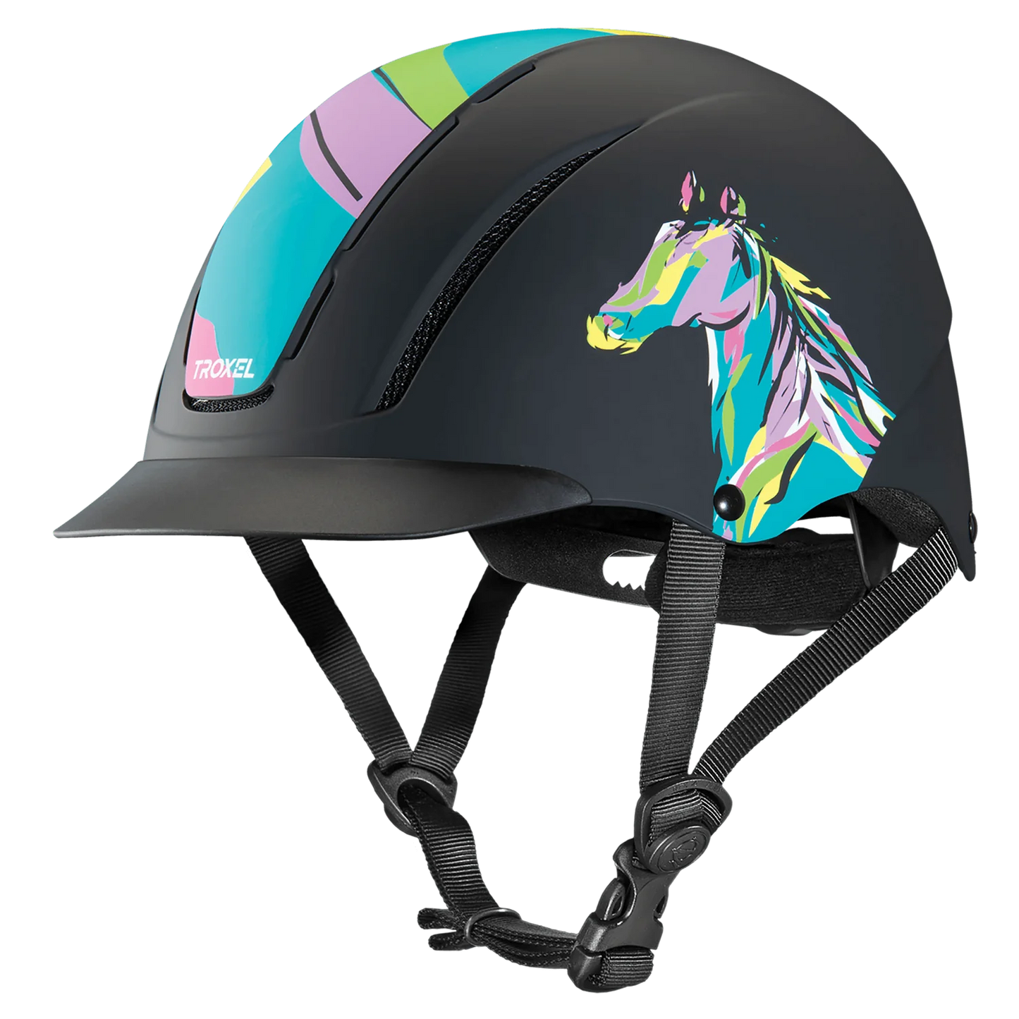 Troxel - Spirit Riding Helmet with DialFit - GRAPHIC PRINTS - Pop Art Pony