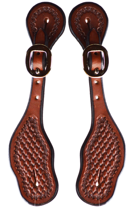 Spur Strap - Basket Weave Shell Border, Ladies