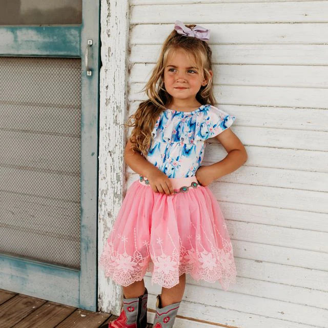 CLEARANCE - Shea Baby - Girls - Pink Chiffon Skirt