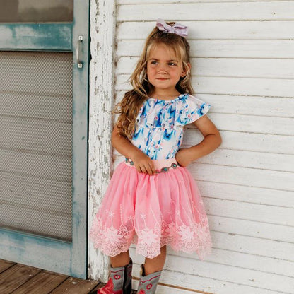 CLEARANCE - Shea Baby - Girls - Pink Chiffon Skirt