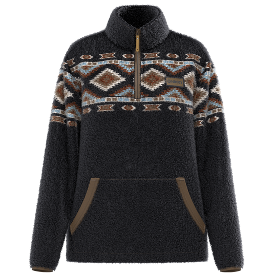 Ladies Hooey "Fleece Pullover" Kodi Black