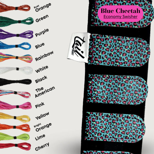 The Tail Boot- Blue Cheetah - BOOT ONLY